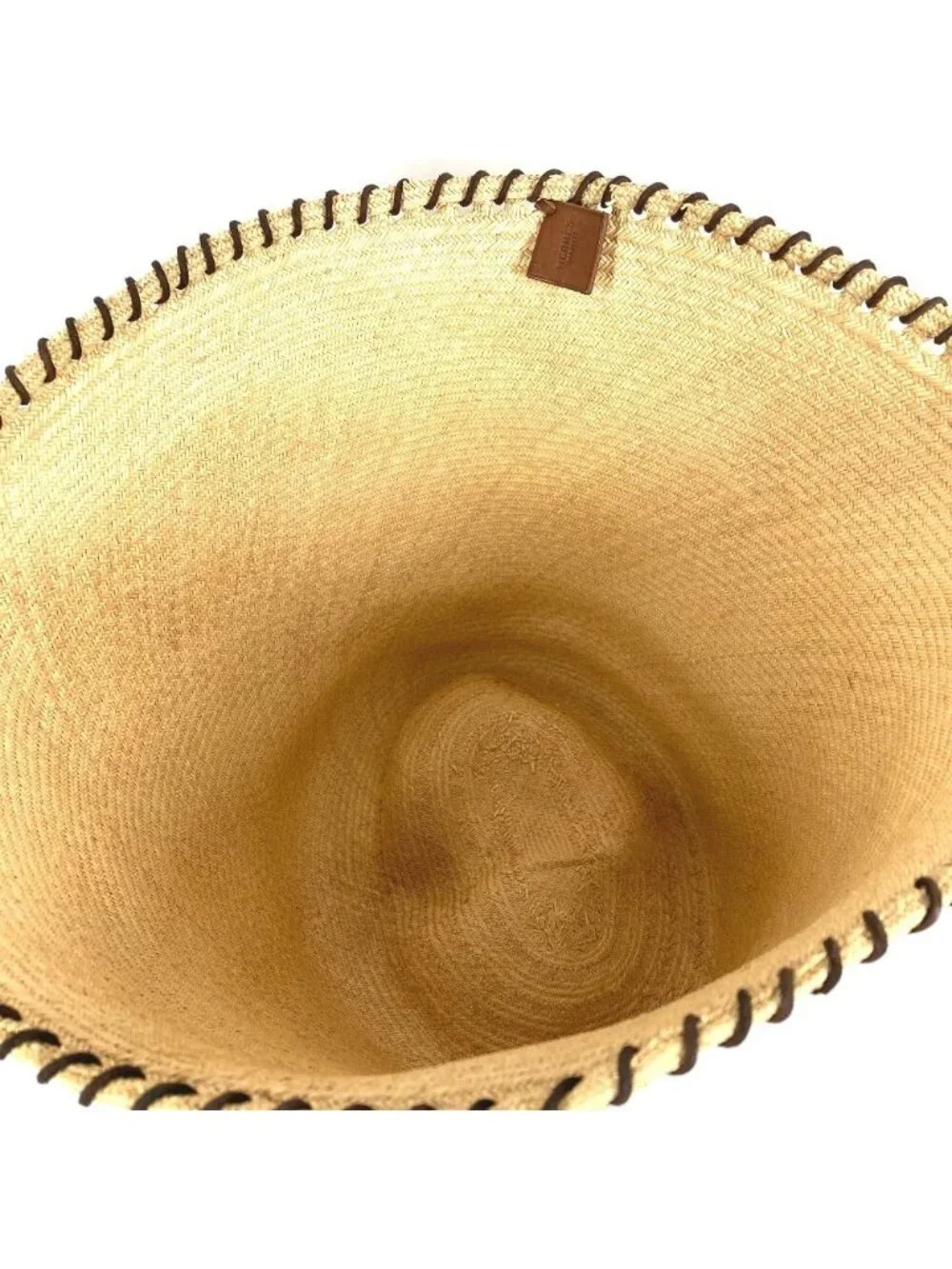 Hermes Basket Pouch Hemp Beige